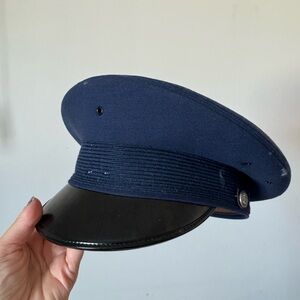 Navy Blue military Men's Cap perfect for burning man 7 3/8